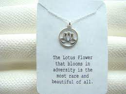 Lotus Flower Necklace Blooms In Adversity Lotus Pendant Etsy Lotus Flower Necklace Lotus Flower Gifts Lotus Pendant