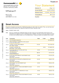 Download Commonweath Bank Statement Templatelab Com In 2021 Statement Template Bank Statement Statement