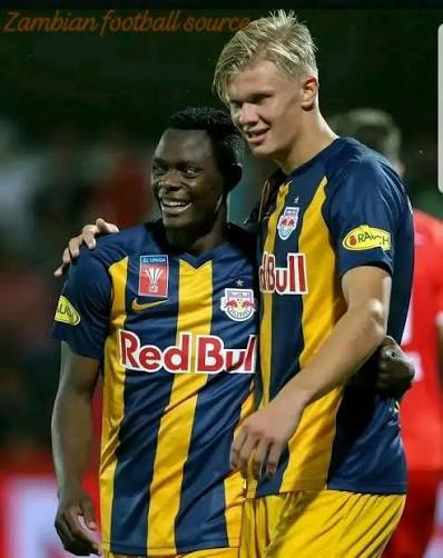 Throwback Thursday Patson Daka with Erling Braut Haaland during the days at  RB Salzburg in Austria. Patson Daka and Haaland formed a deadly duo  together. Patson is now at leceister city whilst