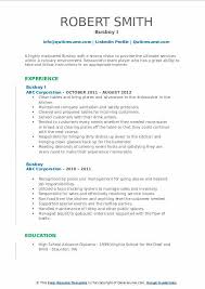 busboy resume samples qwikresume