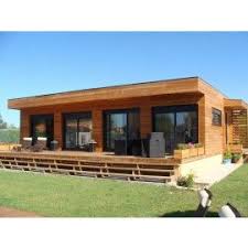 Maison En Bois Cle En Main Maison Modulaire Rt 2012 Montage 3 Jours En 2020 Maison Bois Maison Toit Plat Chalet En Bois Habitable