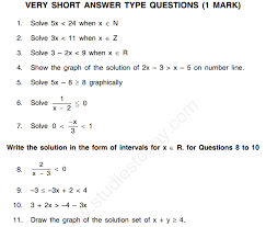 10 8 n 4 7. Cbse Class 11 Mathematics Linear Inequalities Assignment Set B