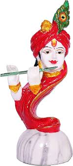Buy Naman Lord Krishna Marble Statue Multicolor/Bansuri kanha Sculpture  /mayur pankh Idol /Baal Gopal murti makhan chor Showpiece for Gift in  Birthday, Wedding and Anniversary Online at Low Prices in India -