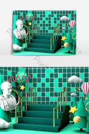 C4d Spring Green Small Scene E Commerce Festival Model Decors 3d Models C4d Free Download Pikbest In 2020 Spring Festival Poster Coloring Calendar New Years Poster