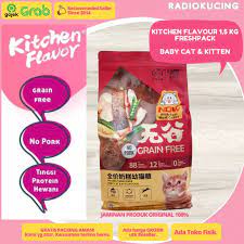 Yang tentunya tidak boleh anda lewatkan. Kf Kitchen Flavor Baby Cat Kitten 1 5 Kg Grain Free Makanan Kucing Lazada Indonesia