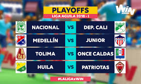 El campeón de este torneo clasificó a la copa libertadores 2019 y a la superliga 2019. Llaves De Los Cuartos De Final De La Liga Aguila I 2018