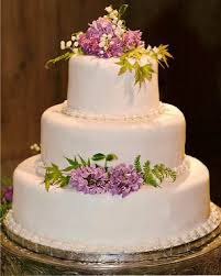 Fresh flowers on fondant cake. Decorating Wedding Cakes With Fresh Flowers Questions