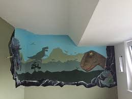 muurschildering dino grot muurschildering schilder muur