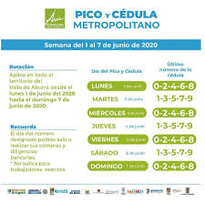 .m hasta las 5 a. Pico Y Cedula Grocery Shopping Restrictions During Quarantine