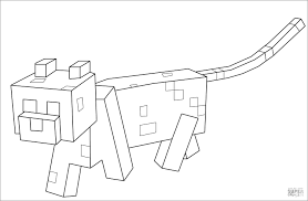 Millions of gamers on the planet create their worlds in this. Minecraft Coloring Pages Cat Coloringbay