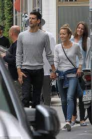 And novak djokovic and his wife jelena looked the picture of a happy family as they were seen out for the first time with their son while taking a short walk in belgrade. Novak Djokovic Showers Pretty Wife Jelena With Affection In Milan Jelena Djokovic Novak Djokovic City Style