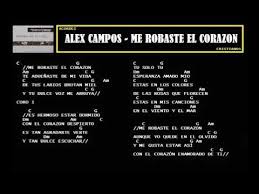 Para que seguir riendo cuando siento que no esta para que quiero los mares si mi barco se hundira para que seguir viviendo si a lo lejos tu estas. Alex Campos Me Robaste El Corazon Youtube