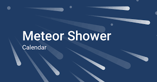 Add holidays and events and print the 2021 calendar. Meteor Shower Calendar