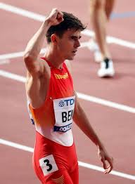 Adrian Ben Spain Reacts After Competing Editorial Stock Photo