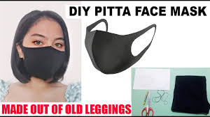 This neoprene face mask is easy sewing projects and simple to sew. How To Make Handmade Pitta Face Mask Made Out Of Used Torn Leggings 100 Recycled Youtube