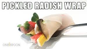 Wash radishes well and remove leaves and stems. The Best One Spoon Of Pickled Radish Wrap Youtube