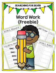Word Work Freebie Word Work Word Work Kindergarten Word Study Activities
