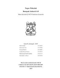 I made andi saputra 2. Pdf Makalah Dampak Industri 4 0