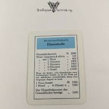Monopoly + coin + spielkarten + top trumps + puzzle spielkarten. Monopoly Silber Edition Besitzrechtkarte Elisenstrasse Brettspiel Ersatzteile Shop