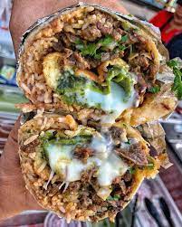 Cheese, eggs, potatoes, and avocado. Yumm Chile Relleno Carne Asada Burrito