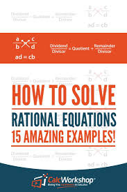 How To Solve Rational Equations 15 Awesome Examples Equations Solving Equations Math Methods