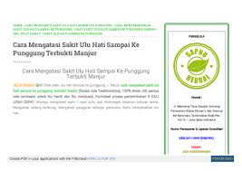 Bersih cantik bebas tanpa bulu. Pdf Cara Mengatasi Sakit Ulu Hati Sampai Ke Punggung Terbukti Manjur Jujun Dai Academia Edu