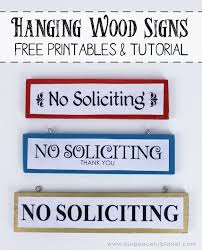 Check out design your own sign free on directhit.com. Diy Wood Hanging No Soliciting Signs Free Printables