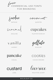 Commerfontbranding 1 10 Free Commercial Use Fonts For Branding In 2021 Aesthetic Fonts Free Handwritten Fonts Commercial Use Fonts