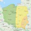 Na mapie zaznaczone są aktualne wyładowania. 1