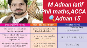 A | = 4 , the notation | a | means cardinality of a and | b | = 7. Representation Of Sets In Hindi Setbuilderform Tabularrepresentation Rosterform Adnan 15 1 Youtube