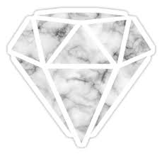 Aesthetic letters, aesthetic stickers, pink aesthetic, m letter, cute letters, bff. White Marble Diamond Sticker By Ohdeer Marble Sticker Black Stickers Black And White Stickers