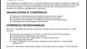 Le Cv Parfait D Agent Polyvalent De Restauration Moncvparfait