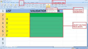 Data Validation List Hindi Online Help Data Validation Data List