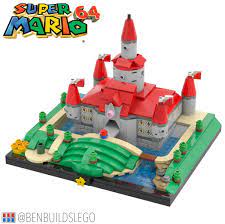 Lego Peach S Castle Super Mario 64 3 Lego Mario Lego Super Mario Super Mario Toys
