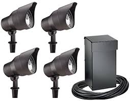 Intermatic Cl10304t Malibu Outdoor Four Light Lighting Kit With 300 Watt Power Pack Timer Black Amazon Com