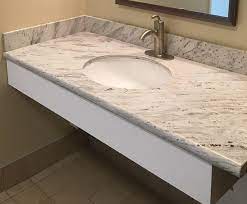 All products >> kitchen top,bath top,sink >> bathroom countertop, vanity top. River White Granite Vanity Top Bathroom Vanity Tops