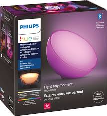 Philips Hue White Color Ambiance Go Table Lamp White 7602031 Best Buy Hue Philips White Table Lamp Philips