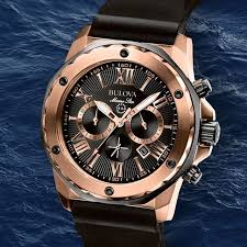 Black And Rose Gold Mens Watch The Black And Rose Gold Ion Plated Finish Sets This Timepiece Apart From The Rest Upgrade Dad To Watches For Men Luxury Watches For Men Chronograph Watch Men