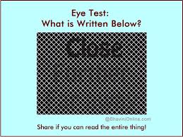 Eye Test What Can You Read In This Picture Bhavinionline