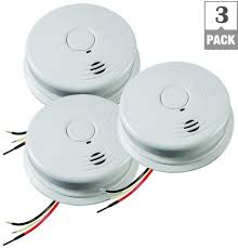 Product style alarm, batteries required no, includes 6 smoke detectors w/wiring harness and. Inter Connectable Smoke Detector With Battery Backup Hardwired 120 Volt Home Security Equipment Home Gas Smoke