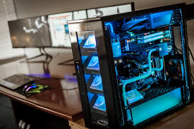 Intel Pearly Custom Liquid Cooled 7 Custom Pc Computer Setup Gaming Computer Setup