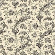 Floral prints may be fashionable, they have been around for a very long time. Carlisle Fabric Half Yard Kathy Hall Jacobean Floral Cream With Black Large Scale Print Designer Quilt Fabric Andover A 8469 K Fabric Sweets