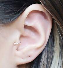 Sterling Silver Ball Tragus No Piercing Ear Cuff Ear Cuff Ear Cuff Earings Tragus Ear Cuff