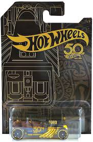 Regular version cars had 19,998 made, and the gold edition of these vehicles were just 1 of 9,998! Hot Wheels Flashback Celebrating Hot Wheels 50th Anniversary With Black Gold Die Cast X