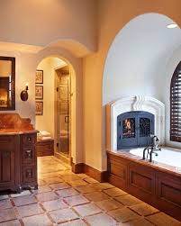 Creative decoration suggestions for small bathrooms. 30 Awesome Bathroom Fireplace Designs Sortra