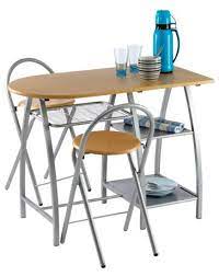 Vejstrup Kitchen Table - L100 Plus Two Chairs / Beech/Metal