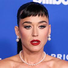 Katy Perry Wears Gray Peppermint Dress During Mexico Tour