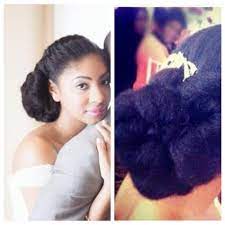 Jolie Coiffure Cheveux Naturels Nappy Hairstyle Natural Wedding Hairstyles Natural Hair Bride Natural Hair Wedding