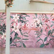 Pergola Paddington Honey Suckle And Clematis Mural Mural Garden Mural Back Painting