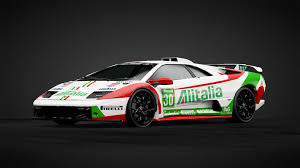 Alitalia Lamborghini Diablo Racing Livery Lamborghini Cars Cars Lamborghini
